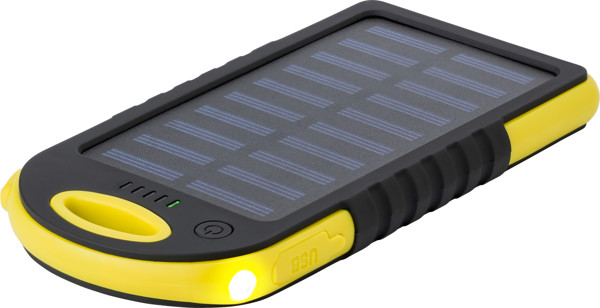 Power bank solaire, 4 000mAh Aurora - Yellow