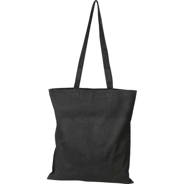 LANCE Sacoşă cu mânere lungi, 140g/m² - Black