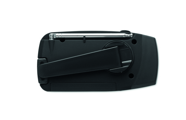 Portable radio with LED torch Onda - Black