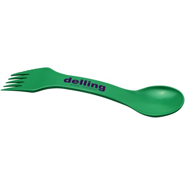 Outil 3-en-1 Epsy avec cuillère, fourchette et couteau - Vert