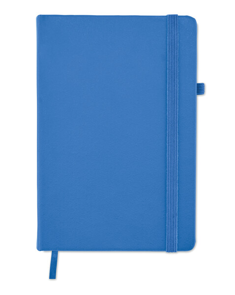 Carnet A5 ligné en PU recyclé Arpu - Bleu Royal