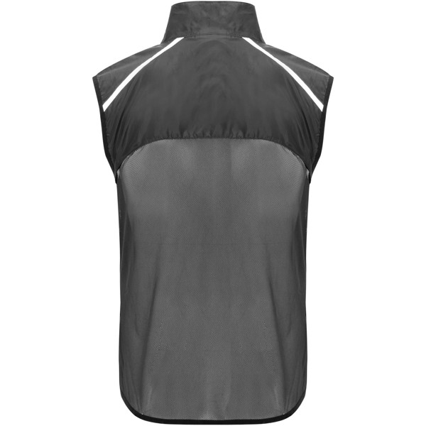 Jannu unisex lightweight running bodywarmer - Solid Black / M
