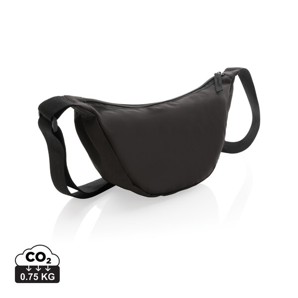 Sac banane en bandoulière en rPET AWARE™ Crescent - Noir