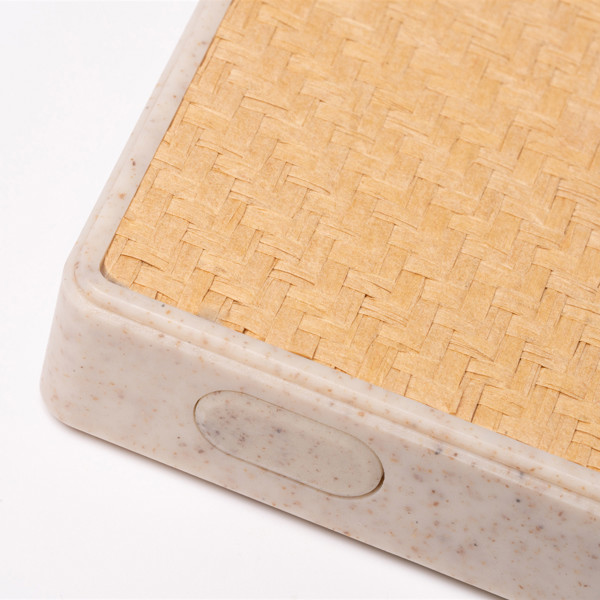 Custom wheat fiber power bank 10,000 mAh with USB-C output