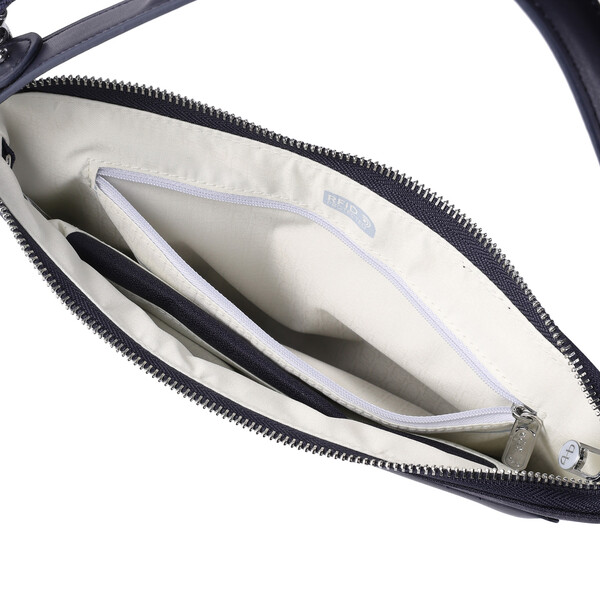 BONBON L | Crossbody semilună L + RFID - Hedgren - Peacot Blue