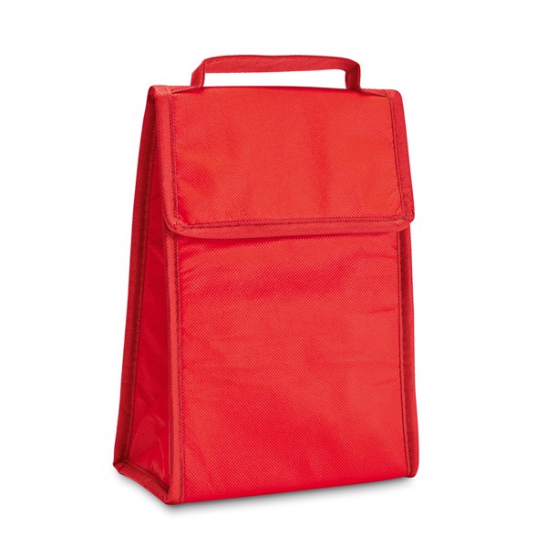 OSAKA. Foldable cooler bag 2 L in non-woven material (80 g/m²) - Red
