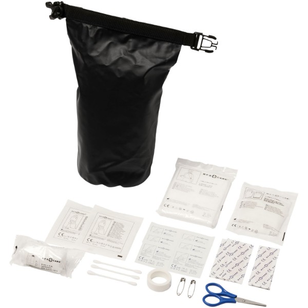 Alexander 30-piece first aid waterproof bag - Solid Black