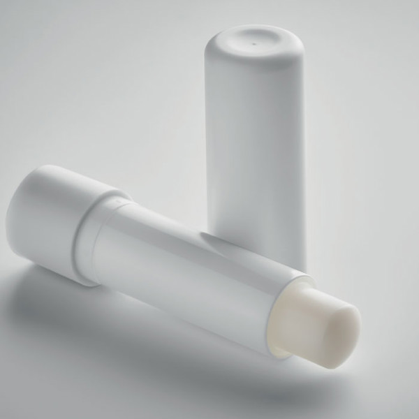 Vegan Gloss lip balm, SPF10, recycled ABS - White