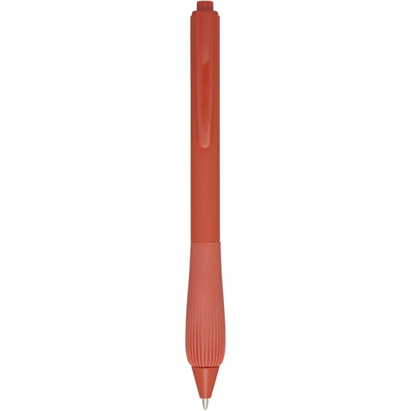 Penna a sfera in ABS riciclato Lorena (inchiostro nero) - Mattone
