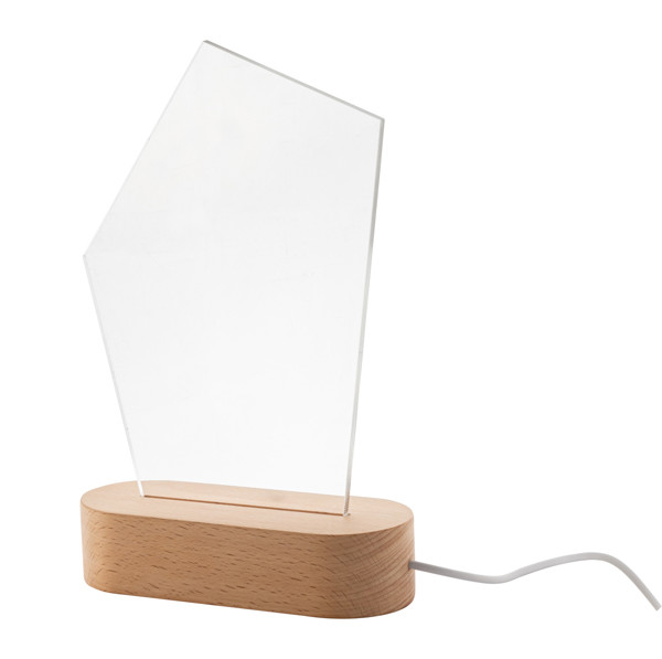 Led Light Trophy Woodify, Pentagon