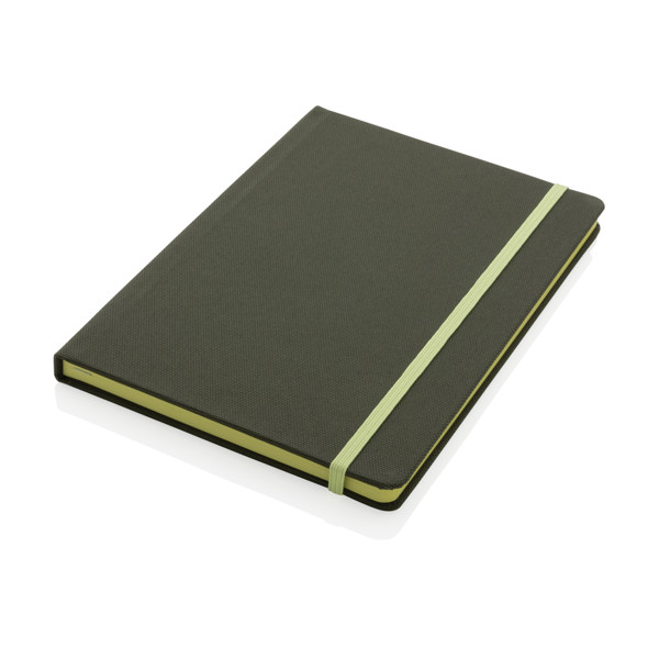 GRS certified RPET A5 notebook - Green / Green