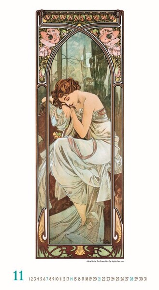 Nástenný Kalendár Alfons Mucha 2027