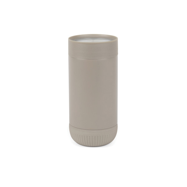 Termohrnek s push zavíráním VINGA Erie z RCS recyk. SS 350ml - Šedá / Šedá