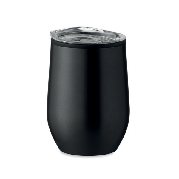 Potovalna skodelica Chin Chan, nerjaveče jeklo, 350 ml - Črna