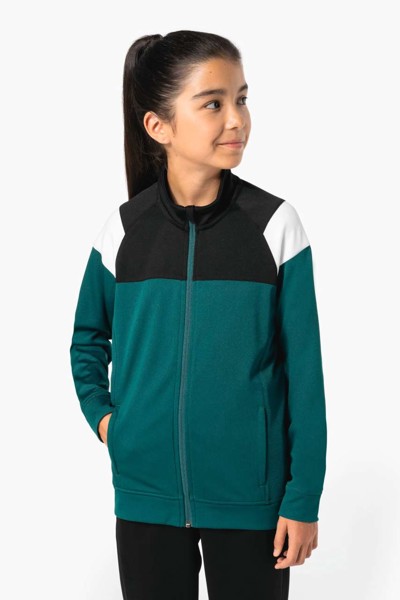 Kids Zipped Tracksuit Jacket - Dark Royal Blue / Navy / 12/14