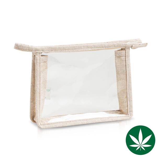 Bolsa Em Tecido De Cânhamo E Peva - Crú