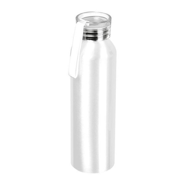 Recycled Aluminium Bottle with Cork 600 ml - White