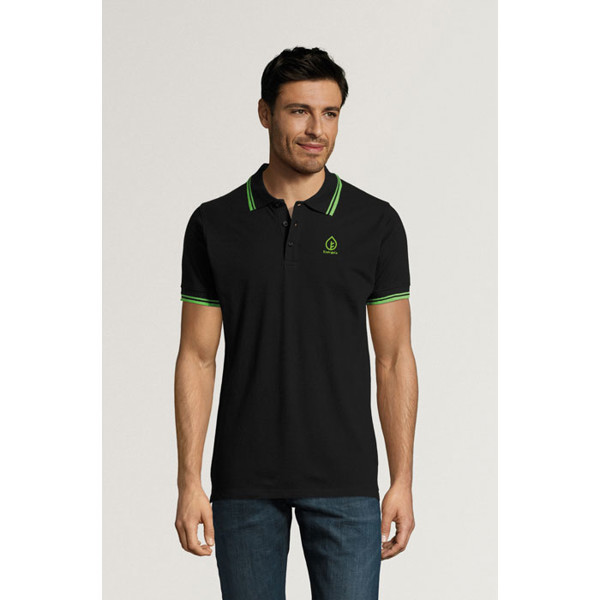 PASADENA pólo homem 200g Pasadena Men - Preto / BrancoXXL