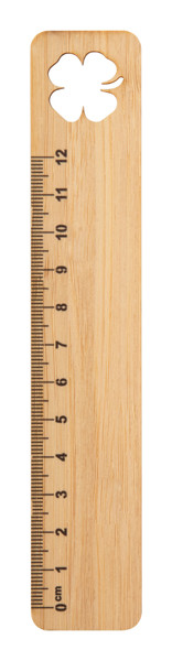 Rooler bamboo ruler, 12 cm - Natural