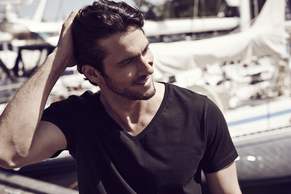 Harvest Whailford Slub V-neck T-shirt White S