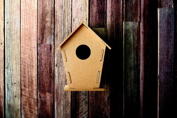 Komplet ptičjih hišic Woohouse, MDF, 175x120 mm