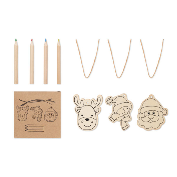 Drawing wooden ornaments set Funcool