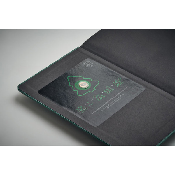 Grow notebook A5, 184 recycled pages - Dark Green