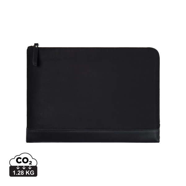 VINGA Marlow 14" Laptop Sleeve aus RCS recyceltem Polyester - Schwarz