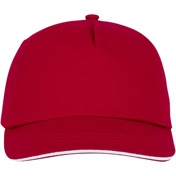 Styx 175 g/m² Kappe mit 5 Segmenten und Sandwichschirm - rot