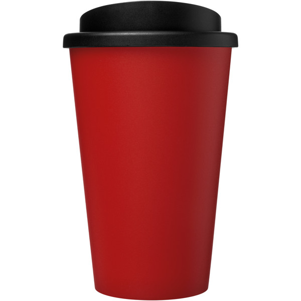 Bicchiere termico riciclato Americano® da 350 ml - Rosso / Nero