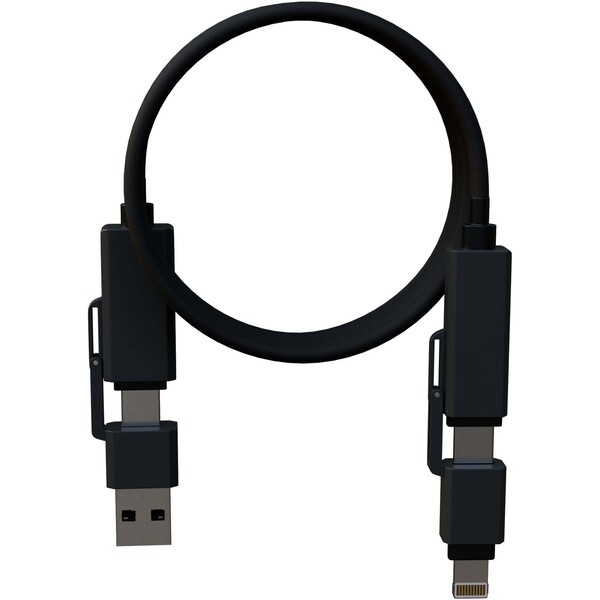 Cabo de carregamento magnético de silicone, 5 em 1, de 100 W SCX.design C59