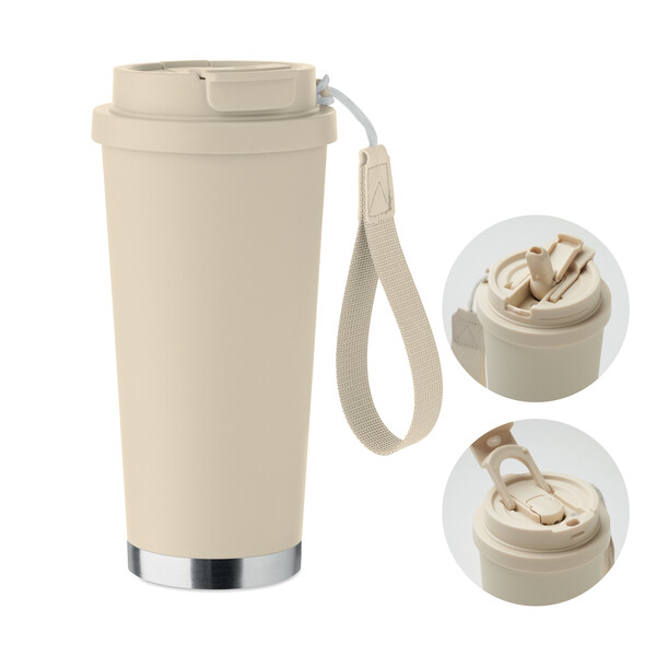 Double wall tumbler 500ml Topaz Large - Beige