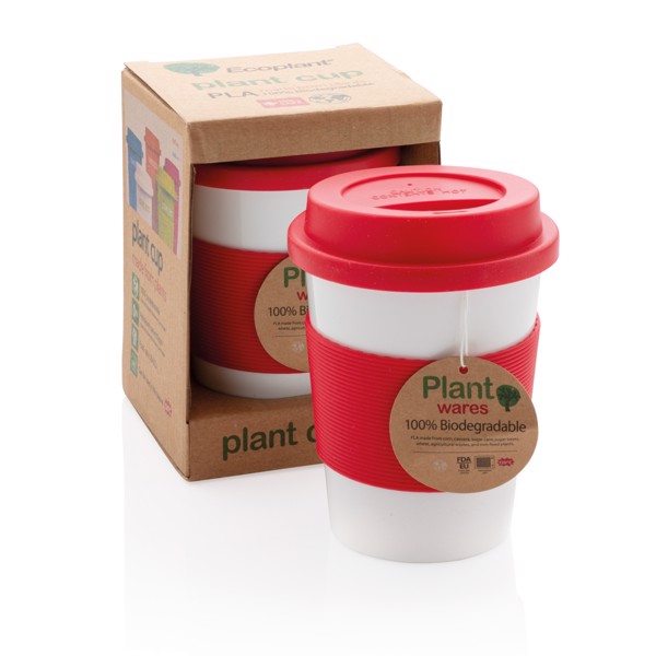 PLA coffee cup - Red / White