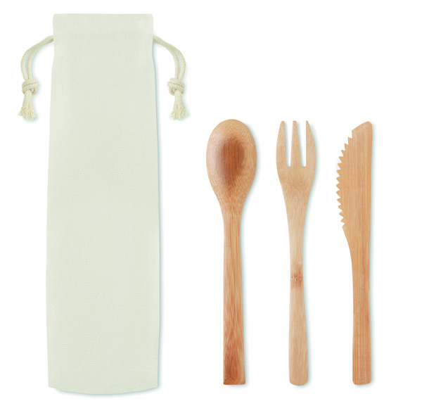 Set de talheres em bambu Setboo