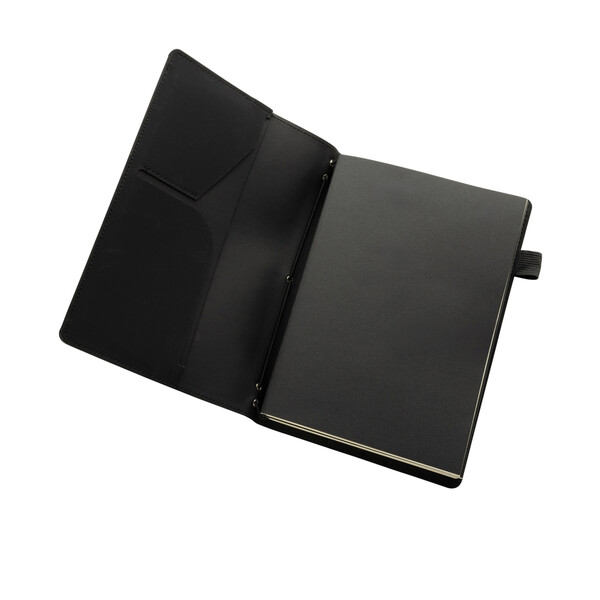 Taccuino 3in1 ricaricabile Daily Notes Binder in PU - Nero