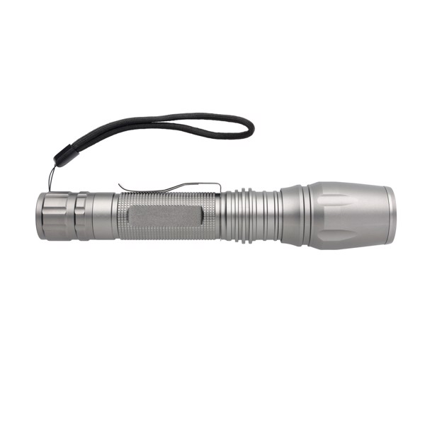 Xd Collection aluminium torch, 10W, 250 lumen - Grey / Black