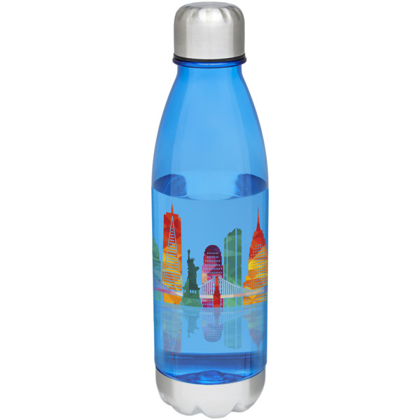 Borraccia sportiva Cove da 685 ml - Blu royal trasparente