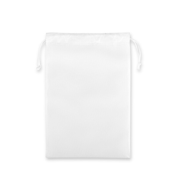GIFT BAG L. Velký tepelně svařený netkaný sáček (60 g/m²) - Bílá