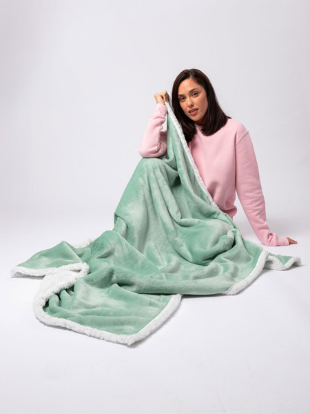 Sherpa Blanket 130x170 - White / Beige