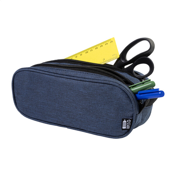 Trousse stylos en RPET Dubsten - Bleu