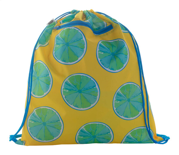 Sac piscine CreaDraw Zip RPET - Bleu / Blanc