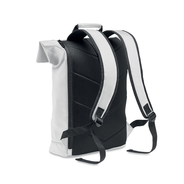 Mochila Rolltop PU para computa Bai Roll - Branco