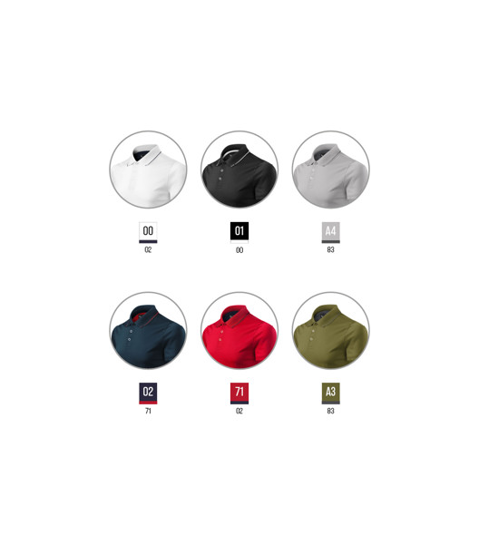 Polokošile Pánská Malfini Premium® Grand - Námořní Modrá / 2XL