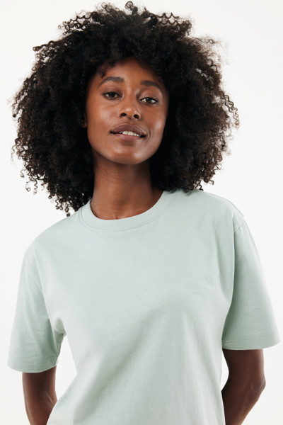 IQONIQ Nikko tričko z hrubej recyklovanej bavlny - Iceberg Green / XXXL