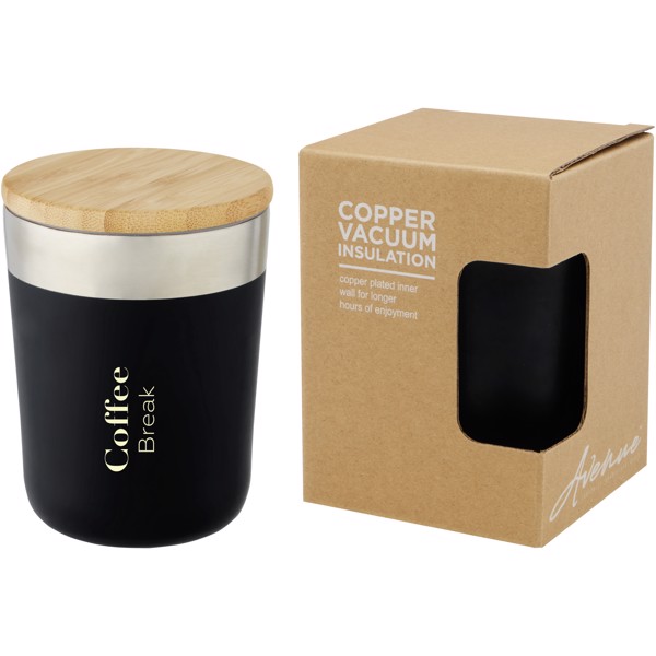 300 ml termohrnček Lagan - Jednofarebná čierna