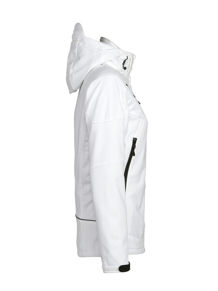 Printer Skeleton Ladies Softshell Jacket White XXL