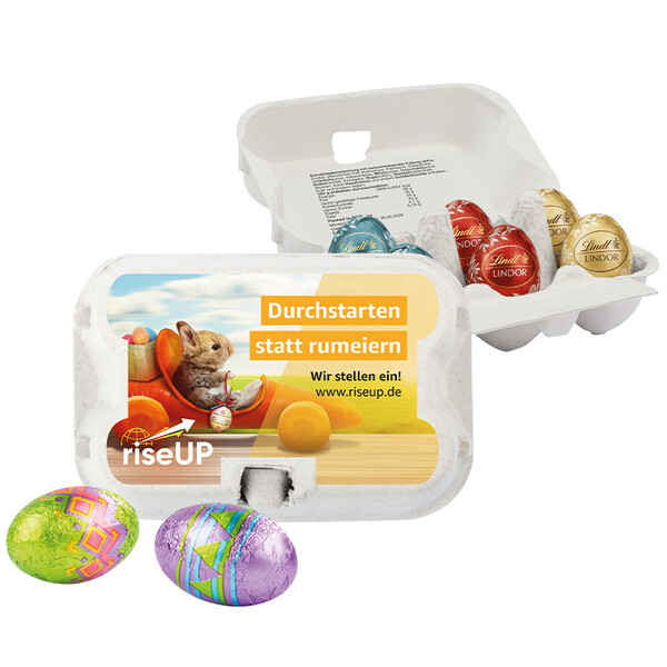 Sixpack premium, six Lindt mini eggs