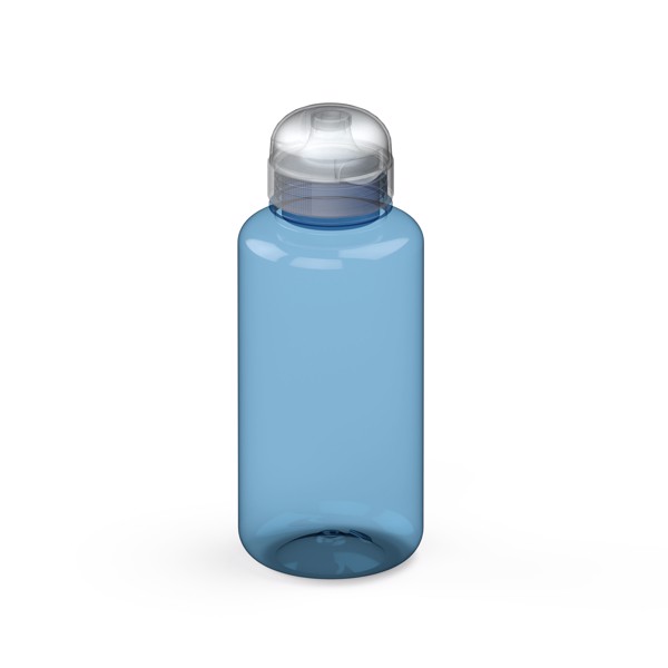 Drink Bottle "Sports" Clear-Transparent 0.7 L - Transparent-Blue / Transparent