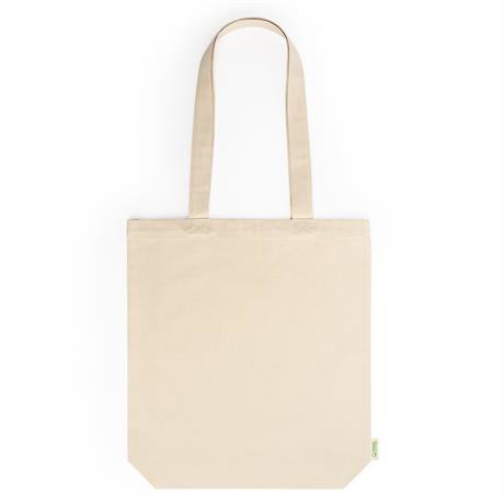 Bolsa de algodón orgánico personalizada con fuelle 280 g/m²