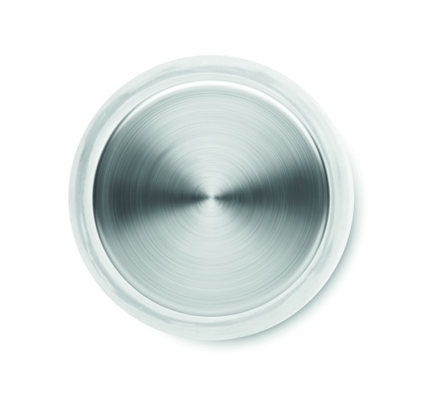 Venice glass bottle, 500 ml, stainless steel lid - Transparent